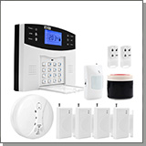 Охранно-пожарная GSM сигнализация «SmartСтраж Сигнал-GSM-09» с 9 датчиками